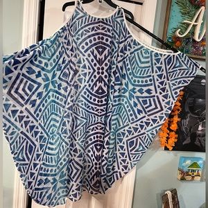 Cold Shoulder Mena New Zealand Caftan - can also be worn one shoulder. XL-4X